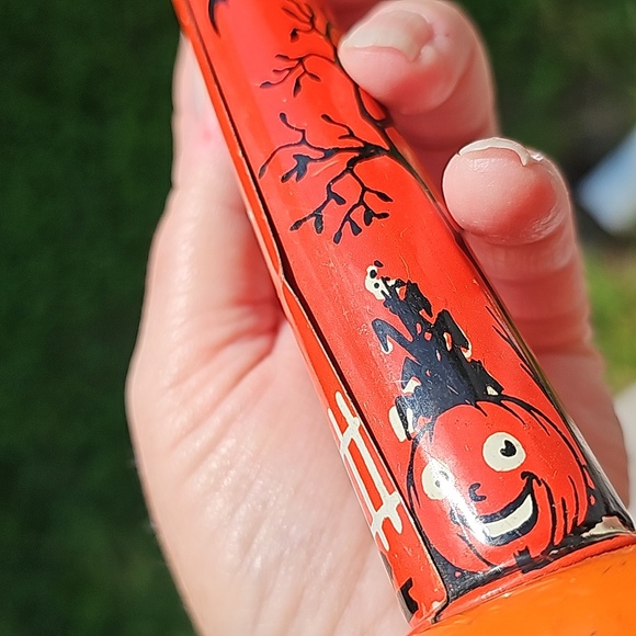 1960s Kirchhof Tin Lith Halloween Horn Noise Maker - Picture 13 of 17